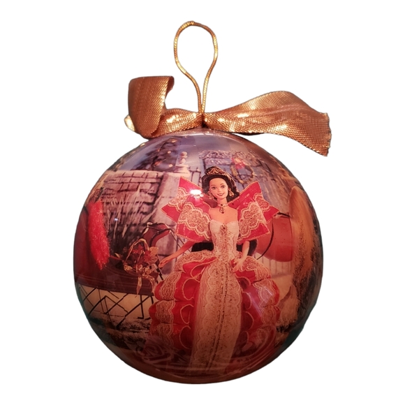 Vintage  1997 Holiday Barbie Ornament Decoupage - Picture 2 of 12